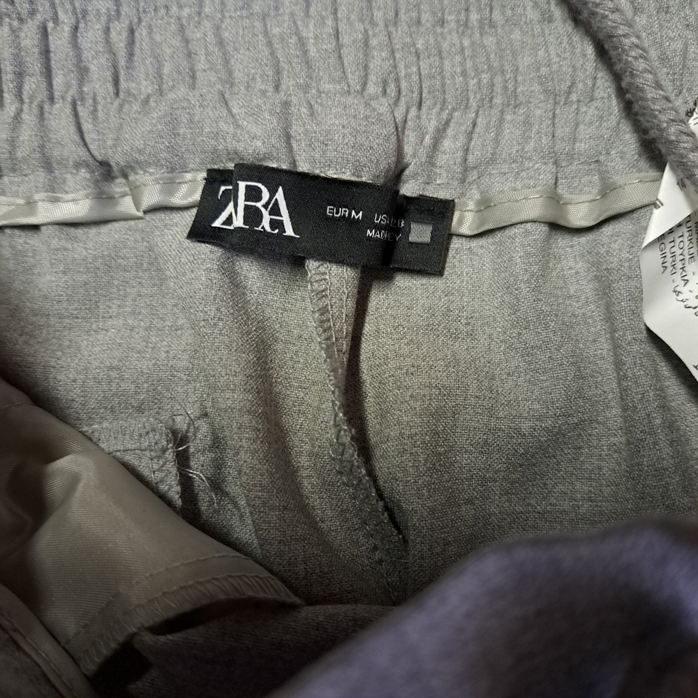 ZARA Gray High‎ Waisted pants - Picture 2 of 9